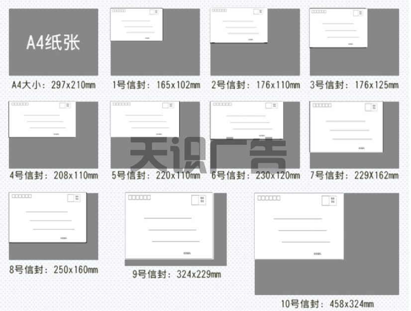 信封印刷规格有哪些，用什么纸？(图4)